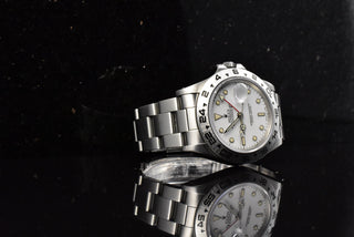 Rolex Explorer II Certified 16550 Creme Rail Dial - Porzellan Dial - B&P